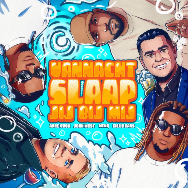Afro Bros x John West x Monq x Billy Dans - Vannacht Slaap Jij Bij Mij - Artwork