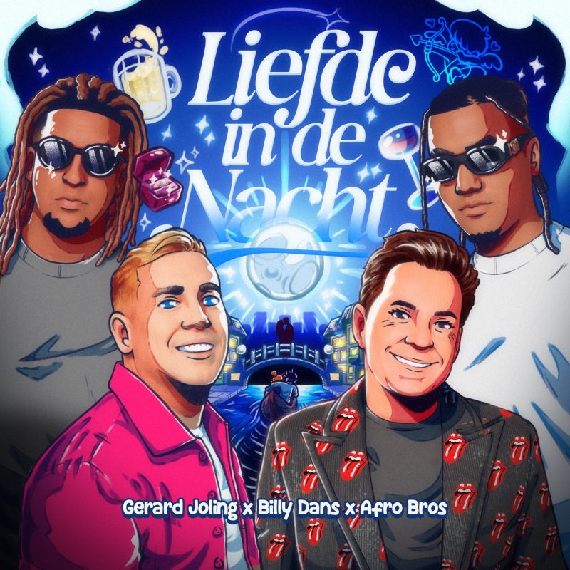 Gerard Joling, Billy Dans & Afro Bros - Liefde In De Nacht (Artwork)